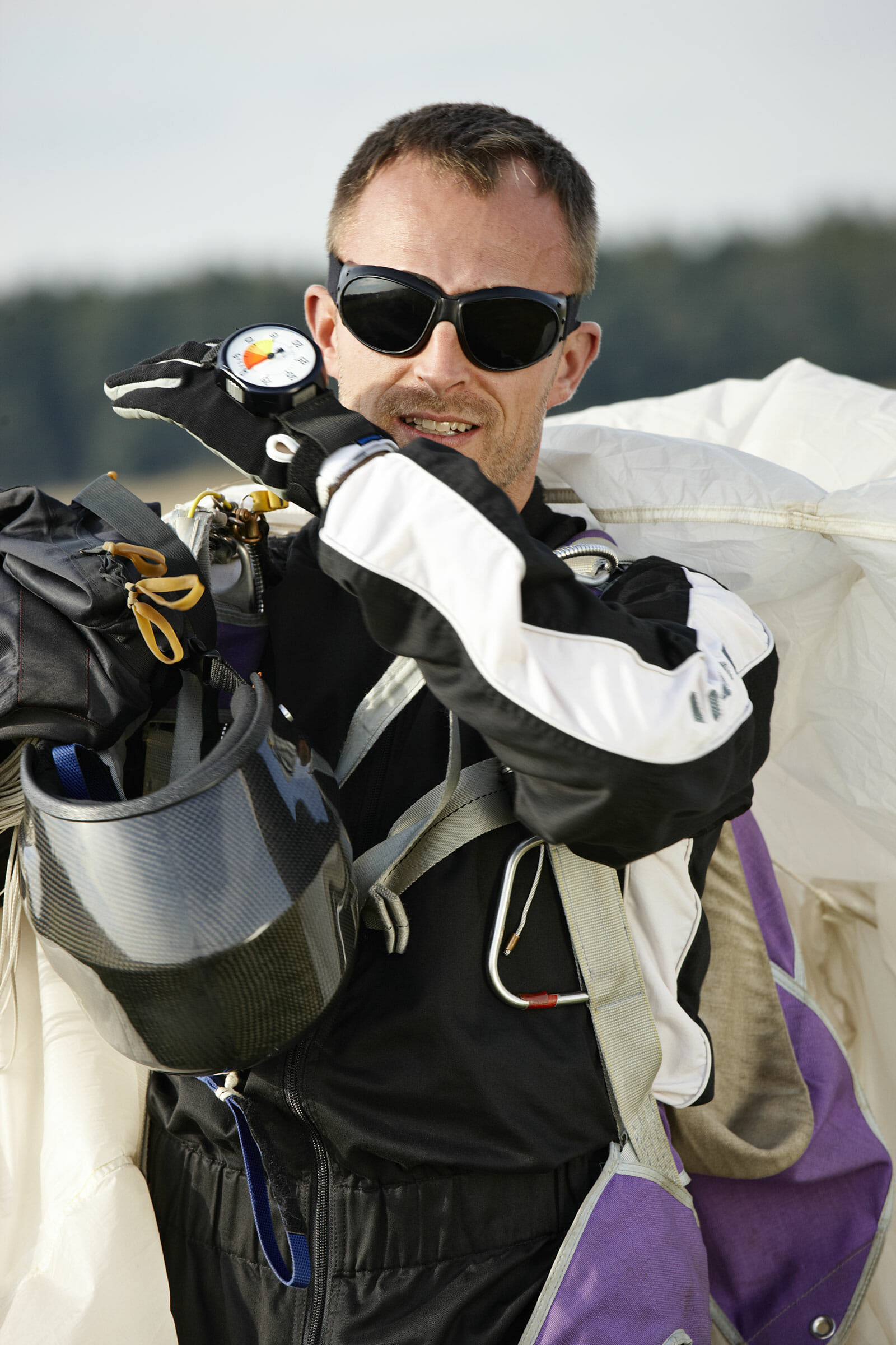 Fotografering til imagebank, Falskærmsudspringer ©foto Ida Schmidt